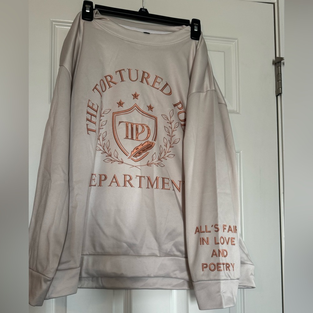 TTPD Merch- Taylor Swift Crew Neck Sweatshirt. New, in original package